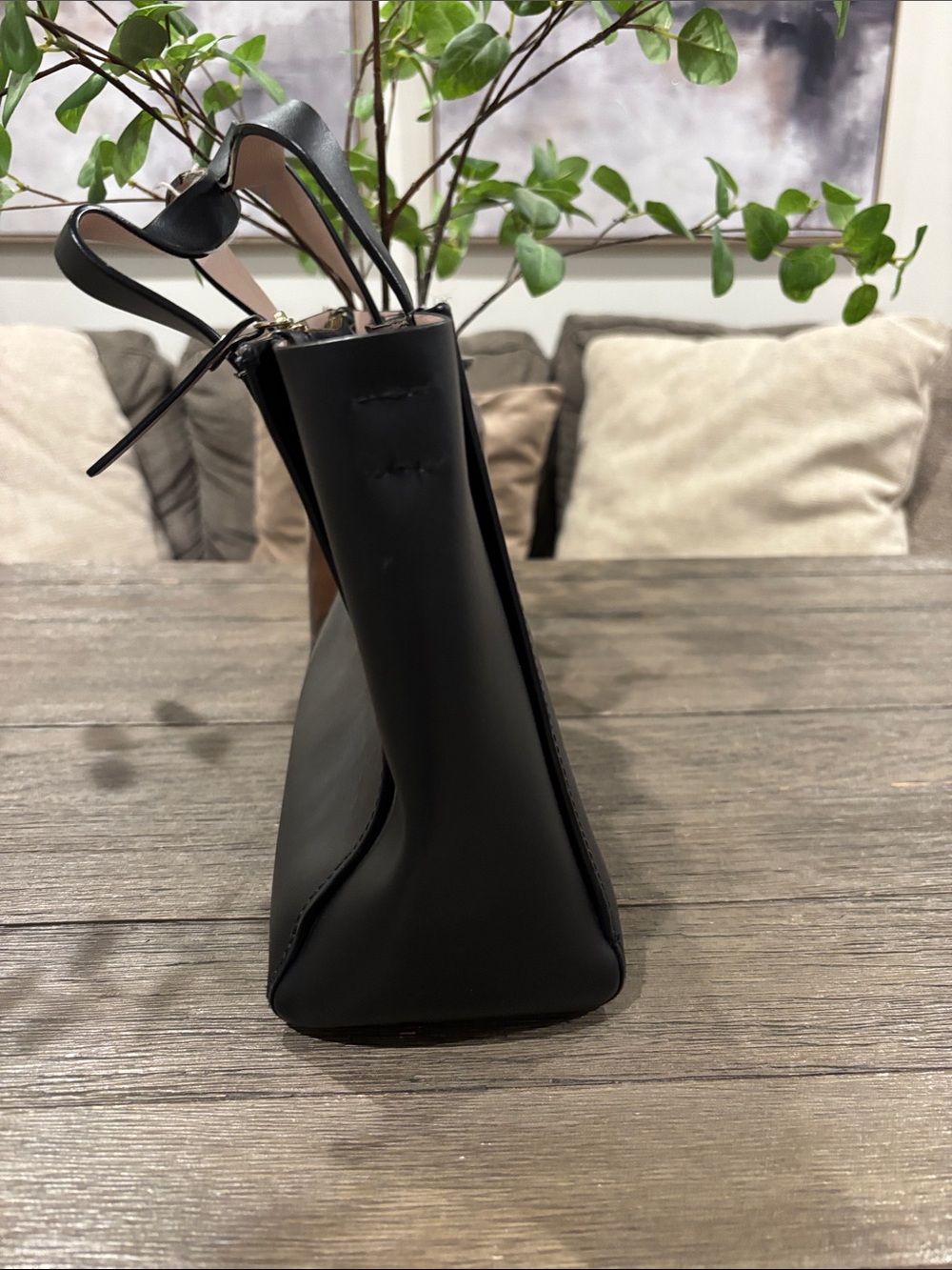 kate spade Black Leather Mini Tote with Detachable Strap - Picture 4 of 9